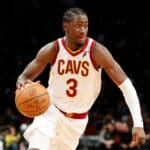 Caris LeVert #3 of the Cleveland Cavaliers dribbles during the second half against the Brooklyn Nets at Barclays Center on April 08, 2022 in the Brooklyn borough of New York City. The Nets won 118-107.