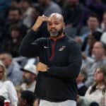 Cleveland Cavaliers head coach J. B. Bickerstaff stands on the side of the court during their game against the Sacramento Kings at Golden 1 Center on November 09, 2022 in Sacramento, California.